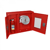 Шкаф пожарный навесной открытый для крана, рукава и одного огнетушителя (ШПК-315)