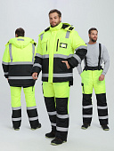 Костюм сигнальный зимний PROFLINESPECIALIST (брюки) мужской цв. желтый с черным