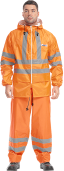 картинка Костюм сигнальный влагозащитный EXTRA-VISION WPL мужской цв. флуоресцентный оранжевый от магазина ПРОФИ+