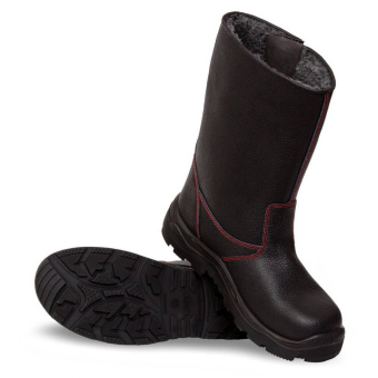 картинка Сапоги зимние БАРС НИТРО Н-8 ПУ/ НИТРИЛ с КП шерстяной мех цв. черный от магазина ПРОФИ+