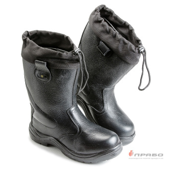 картинка Сапоги зимние ВИКИНГ – НИТРО - 18РНМ-1 ПУ/Нитрил с КП шерстяной мех цв. черный от магазина ПРОФИ+