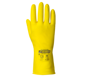 картинка Перчатки латексные TESA LATECHEM LC-100 цв. желтый от магазина ПРОФИ+