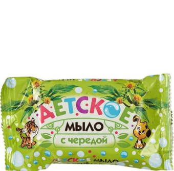 картинка Мыло туалетное ДЕТСКОЕ ЧЕРЕДА 100 г. в обертке от магазина ПРОФИ+
