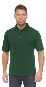 картинка Рубашка ПОЛО мужская к/рукав цв. зеленый от магазина ПРОФИ+