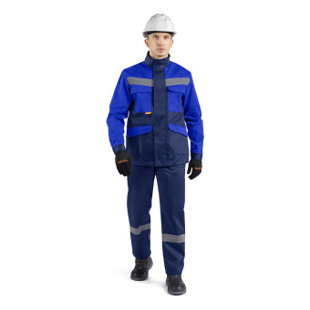 картинка Костюм ОПЗ летний УРАЛ мужской цв. темно-синий с васильковым от магазина ПРОФИ+