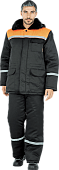 Куртка ОПЗ зимняя МЕТЕЛИЦА мужская цв. черный с оранжевым