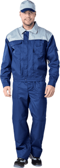 картинка Костюм ОПЗ летний ТЕХНИК мужской цв. темно-синий с серым от магазина ПРОФИ+