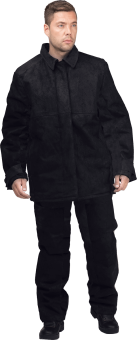 картинка Костюм для сварщиков зимний СПИЛКОВЫЙ мужской цв. черный от магазина ПРОФИ+