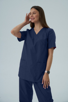 картинка Костюм медицинский ТиСи E754/L073 женский цв. темно-синий от магазина ПРОФИ+