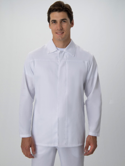 картинка Куртка ОПЗ облегченная ХАССП - ПРЕМИУМ мужская цв. белый от магазина ПРОФИ+