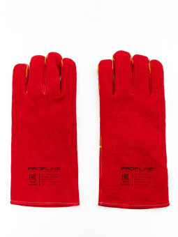 картинка Краги спилковые PROFLINE SPECIALIST Termo цв. красным от магазина ПРОФИ+