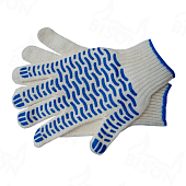 Перчатки х/б с ПВХ ВОЛНА 5-х нитка 10 класс