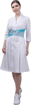 картинка Халат медицинский МОНИКА женский рукав 3/4 цв. белый от магазина ПРОФИ+