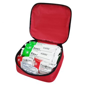 картинка Аптечка АВТОМОБИЛЬНАЯ ФЭСТ (3737) по приказу №260н мягкий футляр от магазина ПРОФИ+