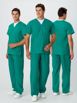 картинка Костюм медицинский ХИРУРГА цв. темно-зеленый от магазина ПРОФИ+