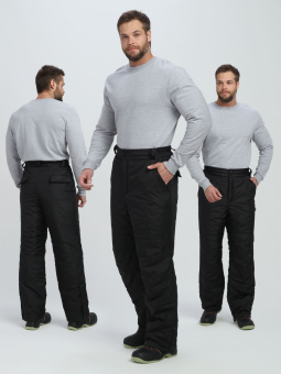 картинка Брюки утепленные ЕВРОПА (ДЮСПО) мужские цв. черный от магазина ПРОФИ+