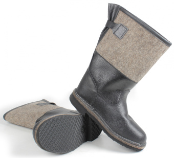 картинка Сапоги зимние войлочные ПОЛЯРНИК SURA мужские Резина цв. серый-черный от магазина ПРОФИ+