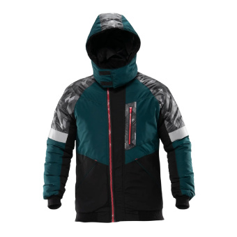 картинка Куртка утепленная КОНСТРУКТОР мужская цв. зеленый с черным от магазина ПРОФИ+