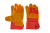 Перчатки спилковые комбинированные РОСМАРКА (2007) усиленные цв. желтый с красным