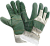 Перчатки утепленные кожаные ЗАЩИТА ЗИМА (0148) комбинированные акриловый мех цв. белый с зеленым
