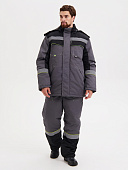 Костюм ОПЗ зимний СИСТЕМА мужской цв. темно-серый с черным и лимонным