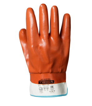 картинка Перчатки морозостойкие ПВХ TESA FROST F-200 МБС полный облив крага цв оранжевый от магазина ПРОФИ+