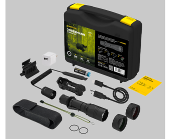 картинка Тактический фонарь ARMYTEK DOBERMANN EXTENDED SET от магазина ПРОФИ+