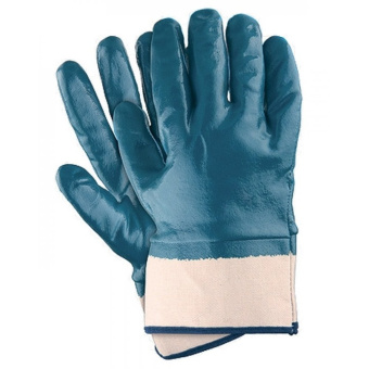 картинка Перчатки НИТРИЛОВЫЕ МБС крага полный облив цв. синий от магазина ПРОФИ+