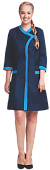 Халат ОПЗ облегченный САКУРА женский цв. темно-синий
