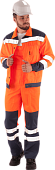 Костюм сигнальный летний ГАБАРИТ мужской цв. оранжевый с темно-синим