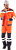 Костюм сигнальный летний ГАБАРИТ мужской цв. оранжевый с темно-синим