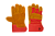 Перчатки спилковые комбинированные РОСМАРКА (2008) цв. желтый с красным