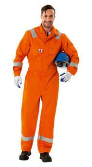 картинка Комбинезон для нефтяников летний ПЕТРОЛЕУМ мужской цв.оранжевый (1 класс) от магазина ПРОФИ+