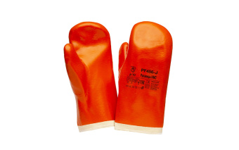 картинка Рукавицы морозостойкие ПВХ ШАГРЕНЬ НМСР цв. оранжевый от магазина ПРОФИ+
