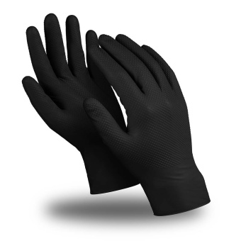 картинка Перчатки нитриловые ЭКСПЕРТ ТЕХНО (DG-026) 0,20 мм цв. черный от магазина ПРОФИ+
