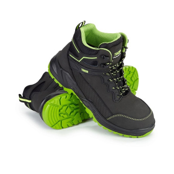 картинка Ботинки демисезонные ТРЕЙСЕР - НЕОН ПУ/ПУ с КП цв. черный от магазина ПРОФИ+