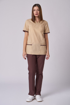 картинка Костюм медицинский ATKARA м.14-116 женский цв. бежевый от магазина ПРОФИ+