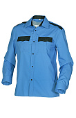 Сорочка для охраны ФОРМЕННАЯ мужская цв. голубой длинный рукав