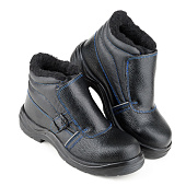 Ботинки для сварщика зимние ЭЛИТСПЕЦ PROSAFE СВАРЩИК 24М ПУ/Нитрил с МП искус. мех цв. черный