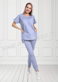 картинка Костюм медицинский АКИРА женский цв. сиреневый от магазина ПРОФИ+