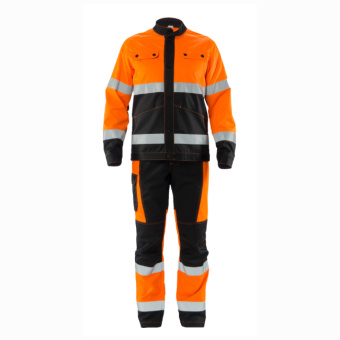 картинка Костюм сигнальный летний ВИЗАР мужской цв. флуоресцентный оранжевый с черным от магазина ПРОФИ+