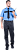 Сорочка для охраны ОХРАННИКА мужская цв. голубой короткий рукав