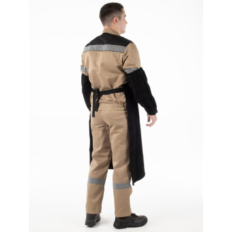 картинка Фартук сварщика СПИЛКОВЫЙ бесшовный по ГОСТ цв. черный от магазина ПРОФИ+