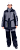 Куртка ОПЗ зимняя ЭДВАНС женская цв. серый с темно-серым с лимонной отделкой