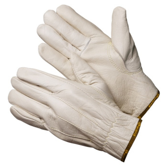 картинка Перчатки кожаные анатомические GWARD FORCE цв. серый от магазина ПРОФИ+