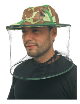 картинка Шляпа с накомарником КМФ зеленый от магазина ПРОФИ+