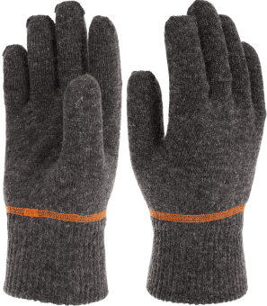 картинка Перчатки полушерстяные АКТАШ® двойные цв. темно-серый с оранжевым от магазина ПРОФИ+