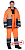 Костюм сигнальный зимний МАГИСТРАЛЬ-3 мужской цв.флуоресцентный оранжевый с темно-синим тк. Оксфорд