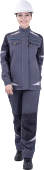 картинка Куртка ОПЗ летняя ТУРБО SAFETY женская цв. серый от магазина ПРОФИ+