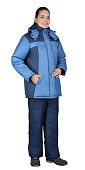 Куртка утепленная ФРИСТАЙЛ женская цв.синий с голубым
